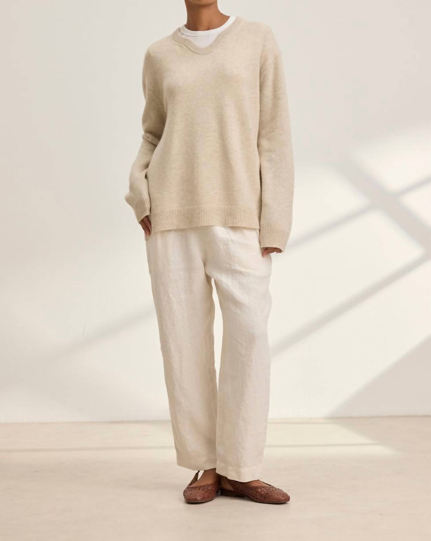Velvet By Graham & Spencer - Heavy Linen Clee Pant