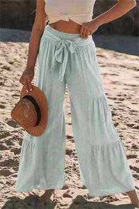 Tiered Wide Leg Pants