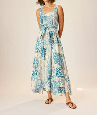 natalie martin Jasmine Maxi Dress in coral wave - women's dress