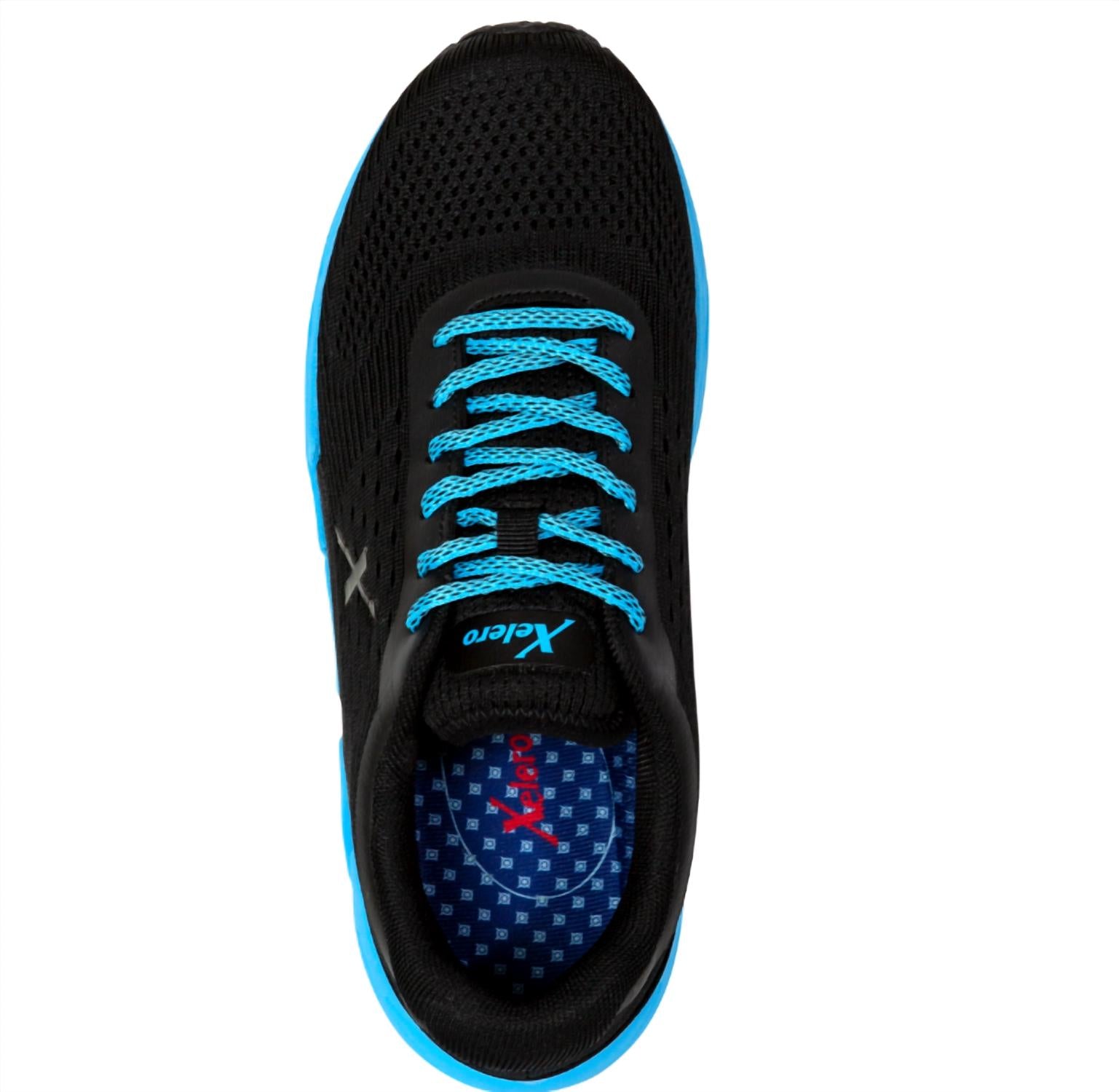 Xelero Women's Genesis Ii Shoe in black arctic blue - men's sneaker - detail view