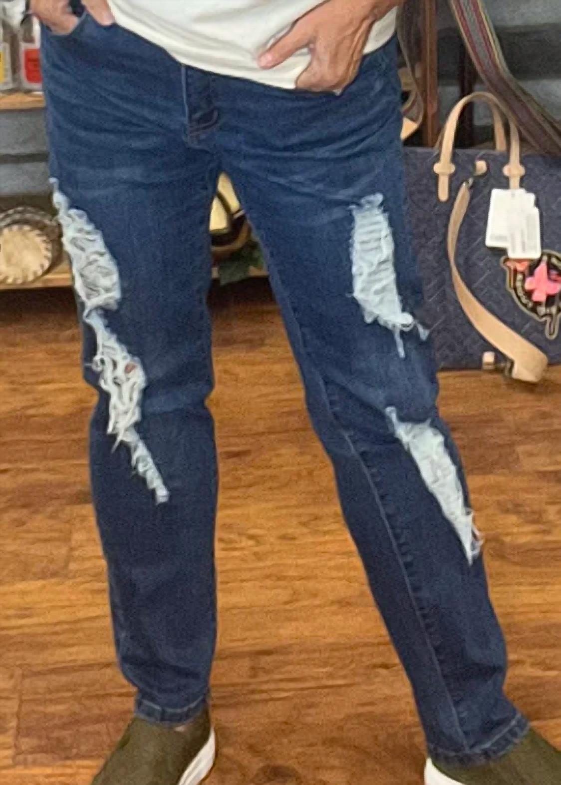 Lucky & Blessed - Debbie Jo Distressed Jean
