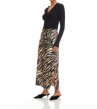 Fifteen Twenty - Evy Side Slit Velvet Bias Skirt