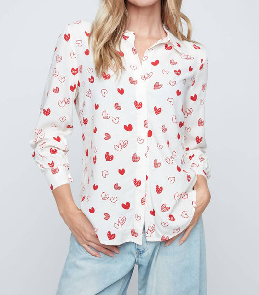 Renuar - Love Heart Woven Blouse