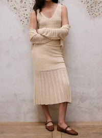Z Supply Women's Soria Crochet Skirt in sea salt - women's skirt - view 4