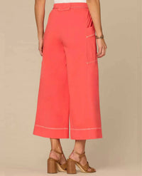 Democracy - Skyrise Wide Crop Glider Pants With Pockets