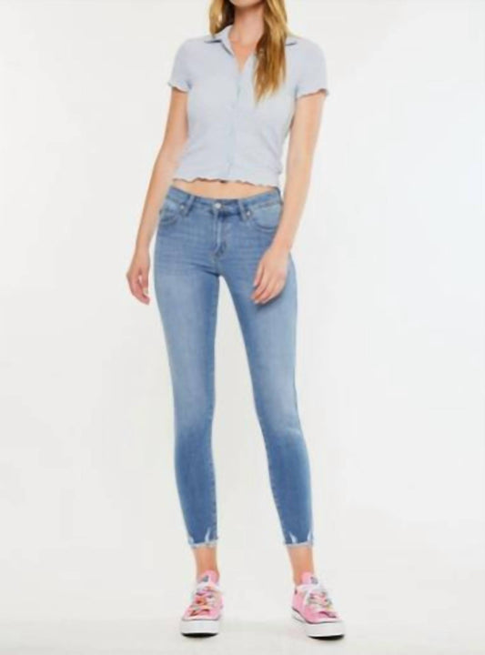 Kancan - Mid Rise Ankle Skinny Jeans