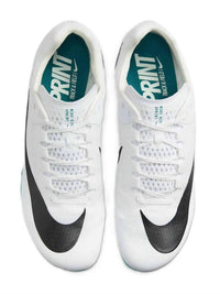 NIKE Men's Rival Sprint Shoe in white black bright spruce vapor green - men's shoe - alternate view