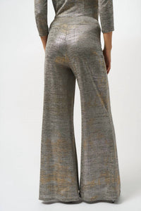Joseph Ribkoff - Foiled Knit Wide Leg Pants
