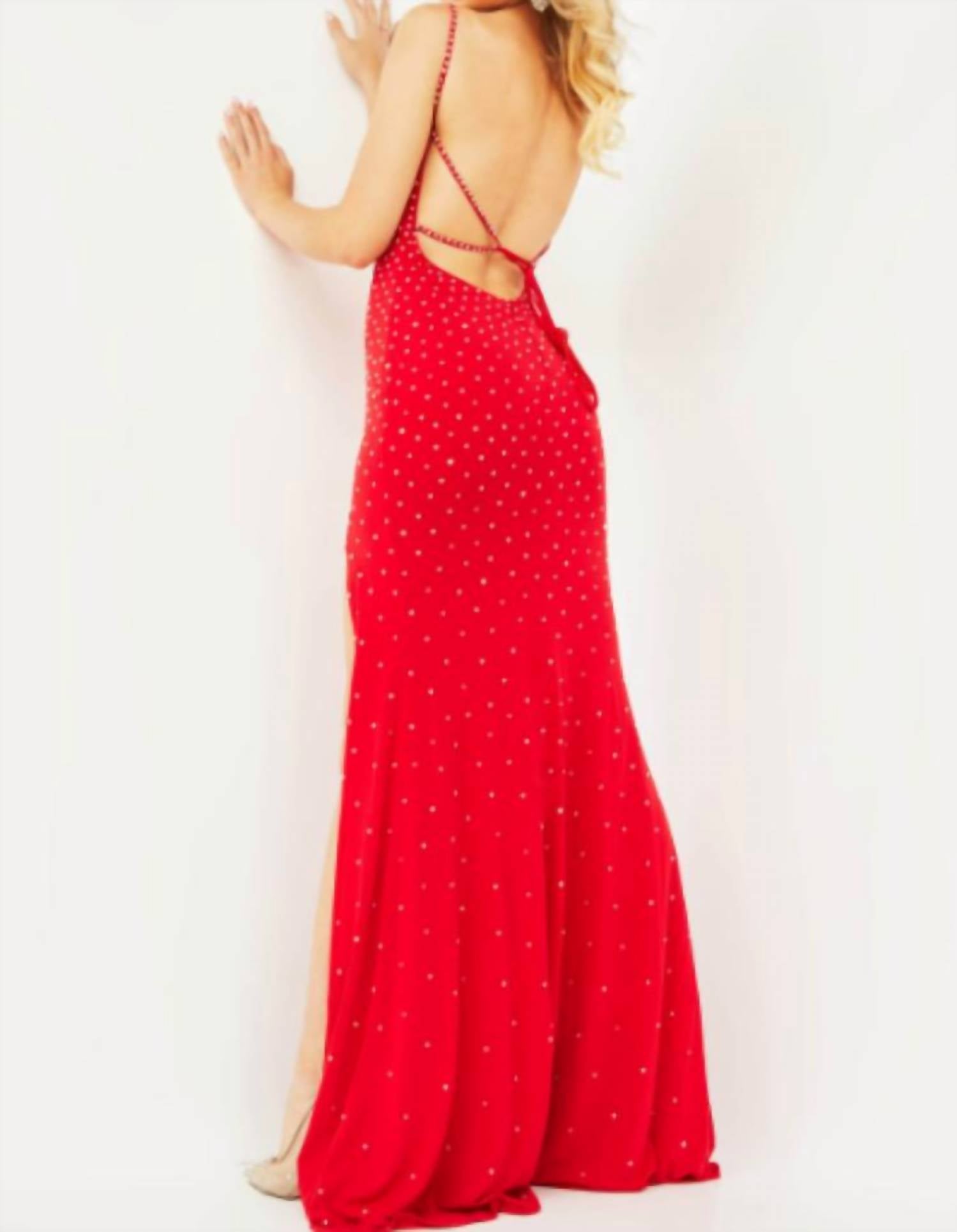 Jovani - Red Evening Gown