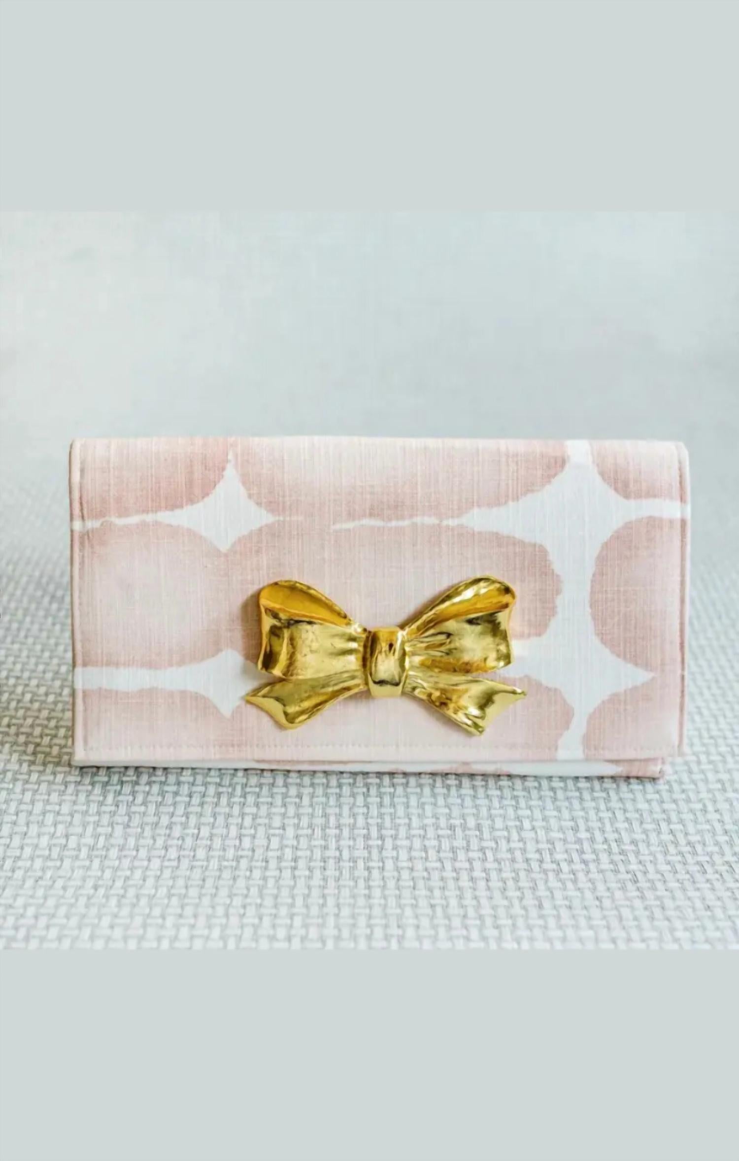 Mint Exclusives Women's Abstract Clutch in pink - women's bag