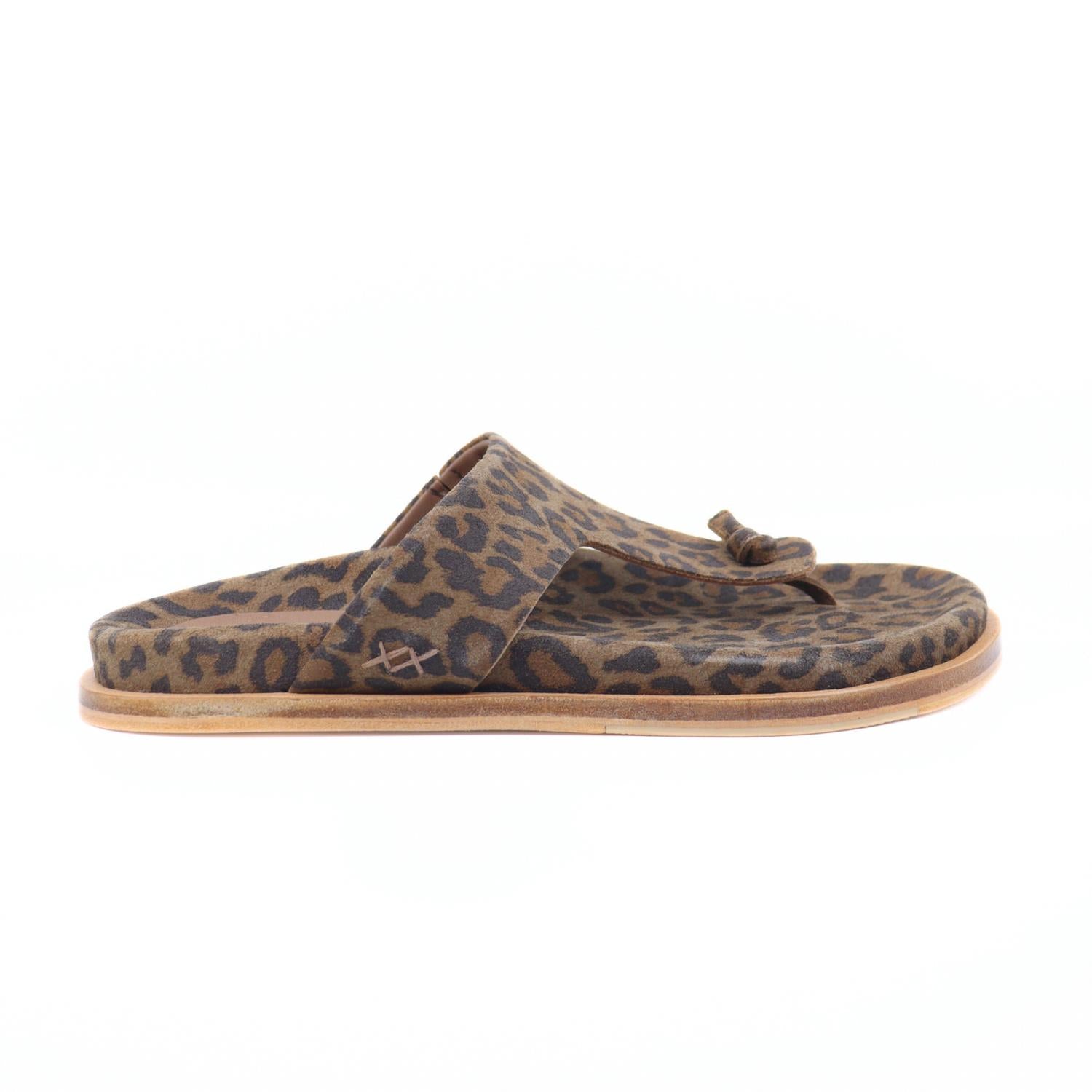 Free People - Women's Mika Chestnut Leo Suede Sandal