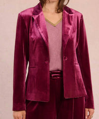 Molly Bracken - Velvet Luxe Knitted Blazer