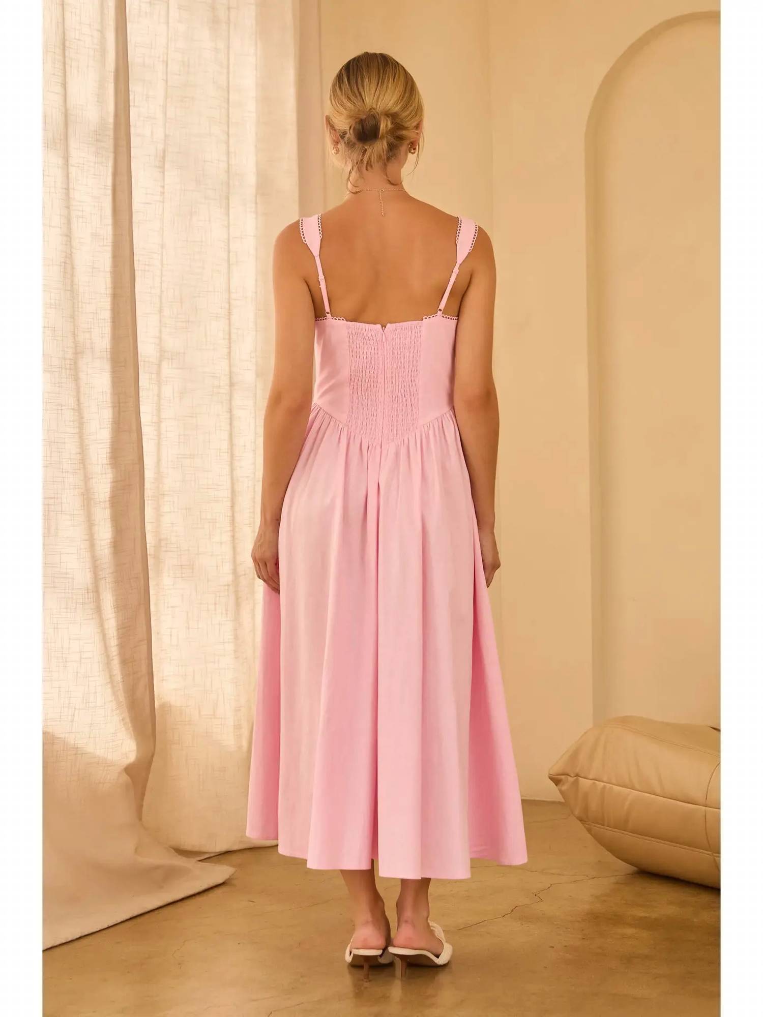 Skies Are Blue - Princess Waist Midi Dress