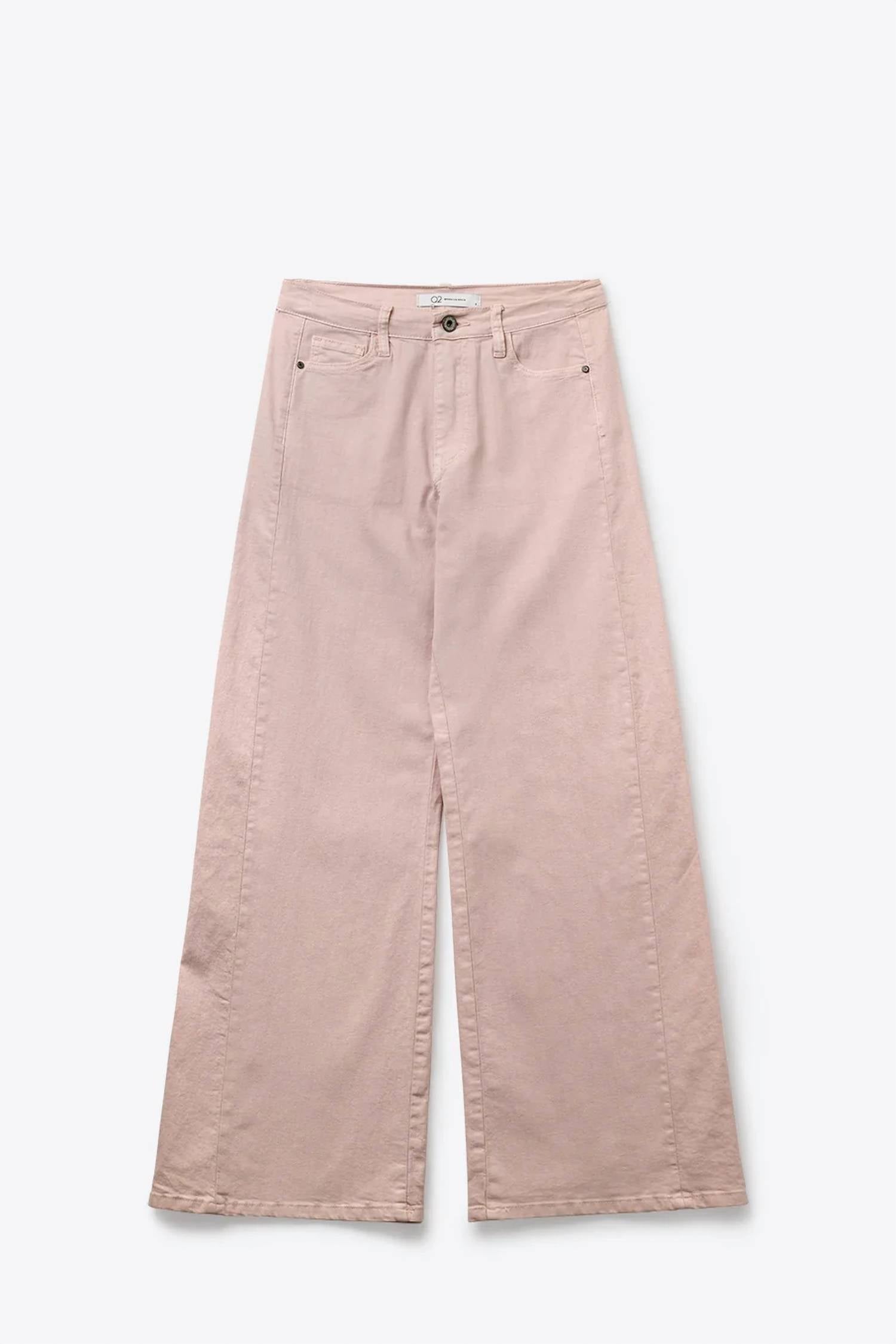 Q2 - Wide Leg Trousers With Twill