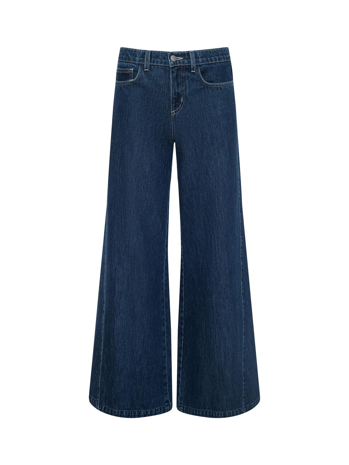 L'Agence - Savina Low-rise Wide-leg Jeans