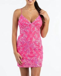 Scala - Sequin Embellished Lace Back Dress
