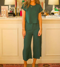 Meet Me in Santorini Spritz Set in santorini spritz set in hunter - women's sleepwear - view 5