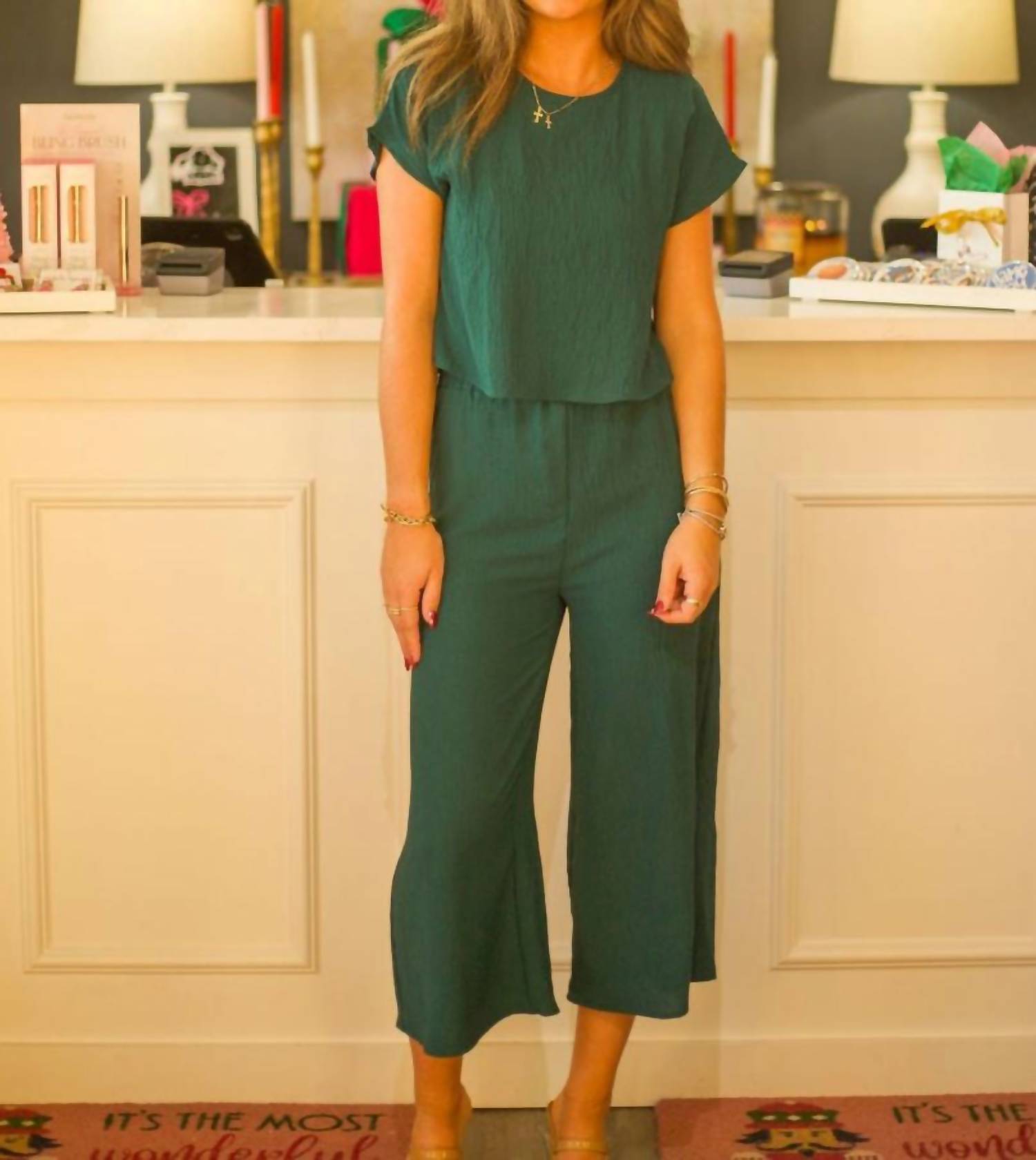Meet Me in Santorini Spritz Set in santorini spritz set in hunter - women's sleepwear - view 5