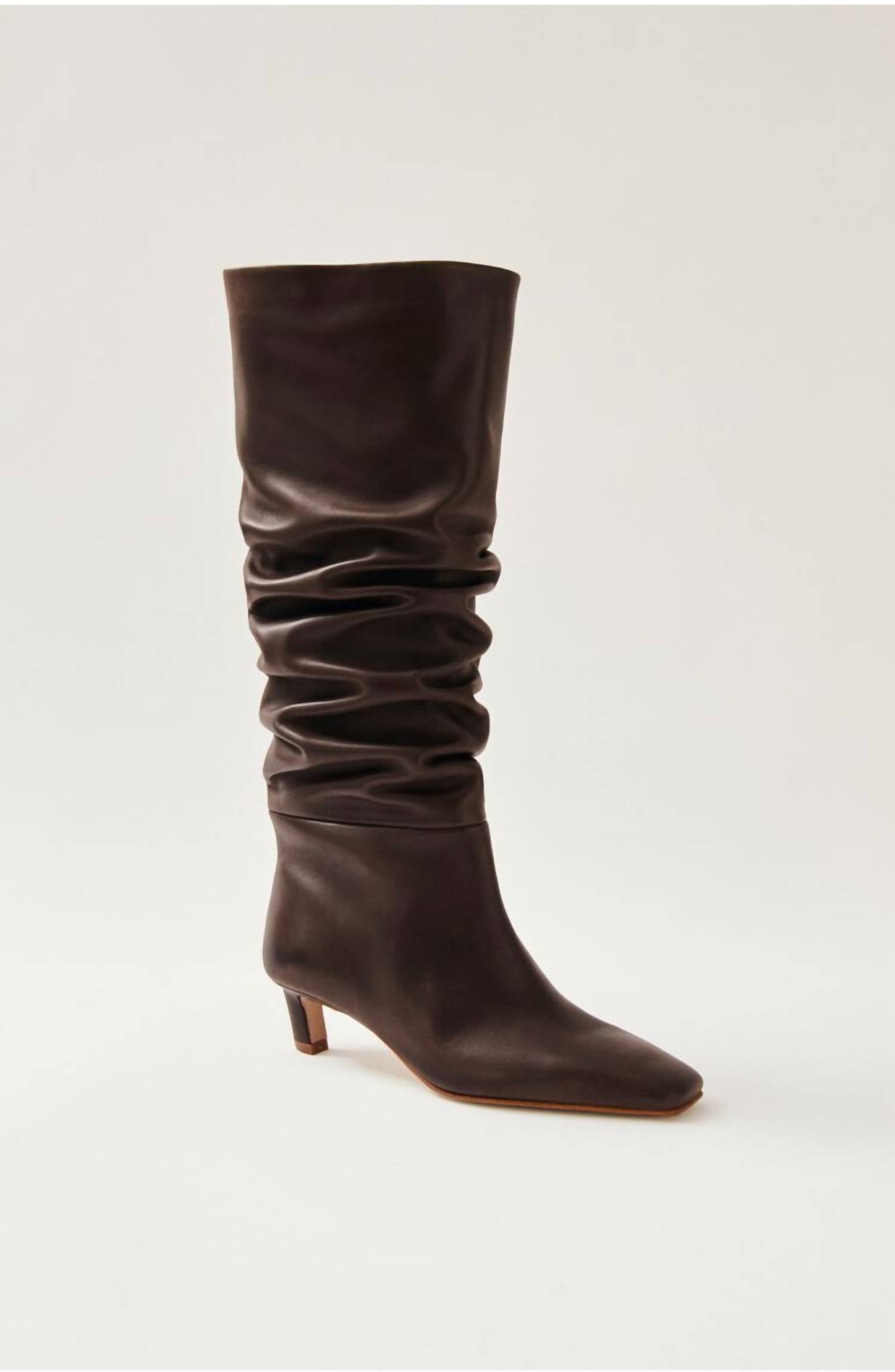 ALOHAS Women's Kalila Leather Boots in brown - women's shoe