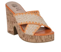 GC Shoes Women's Elsa Platform Sandals in orange - women's sandal