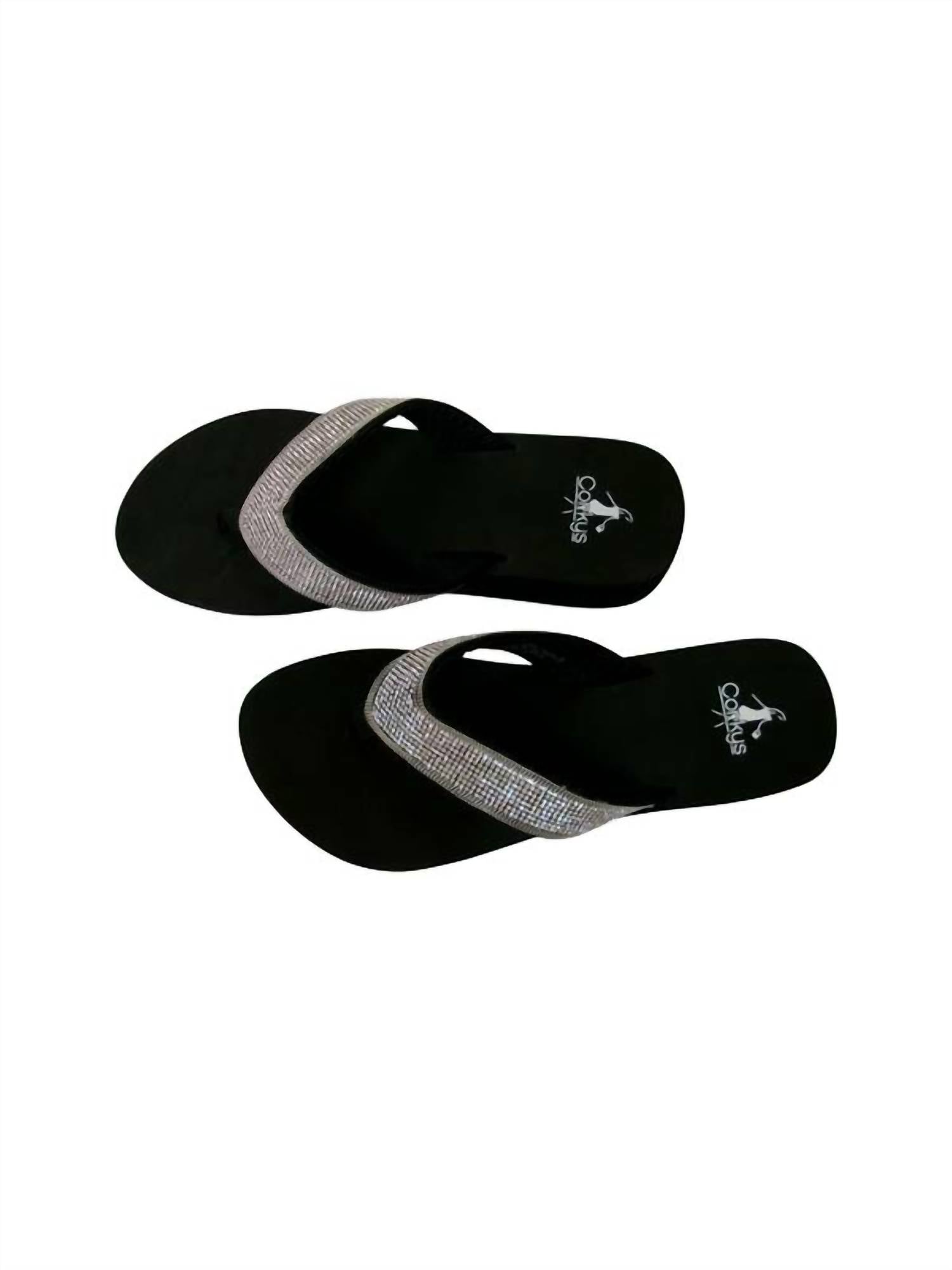 Corkys Footwear Women's Vibrant Flip Flops in clear 1 - women's shoe - alternate view