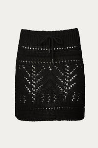CROCHET KNIT MINI SKIRT