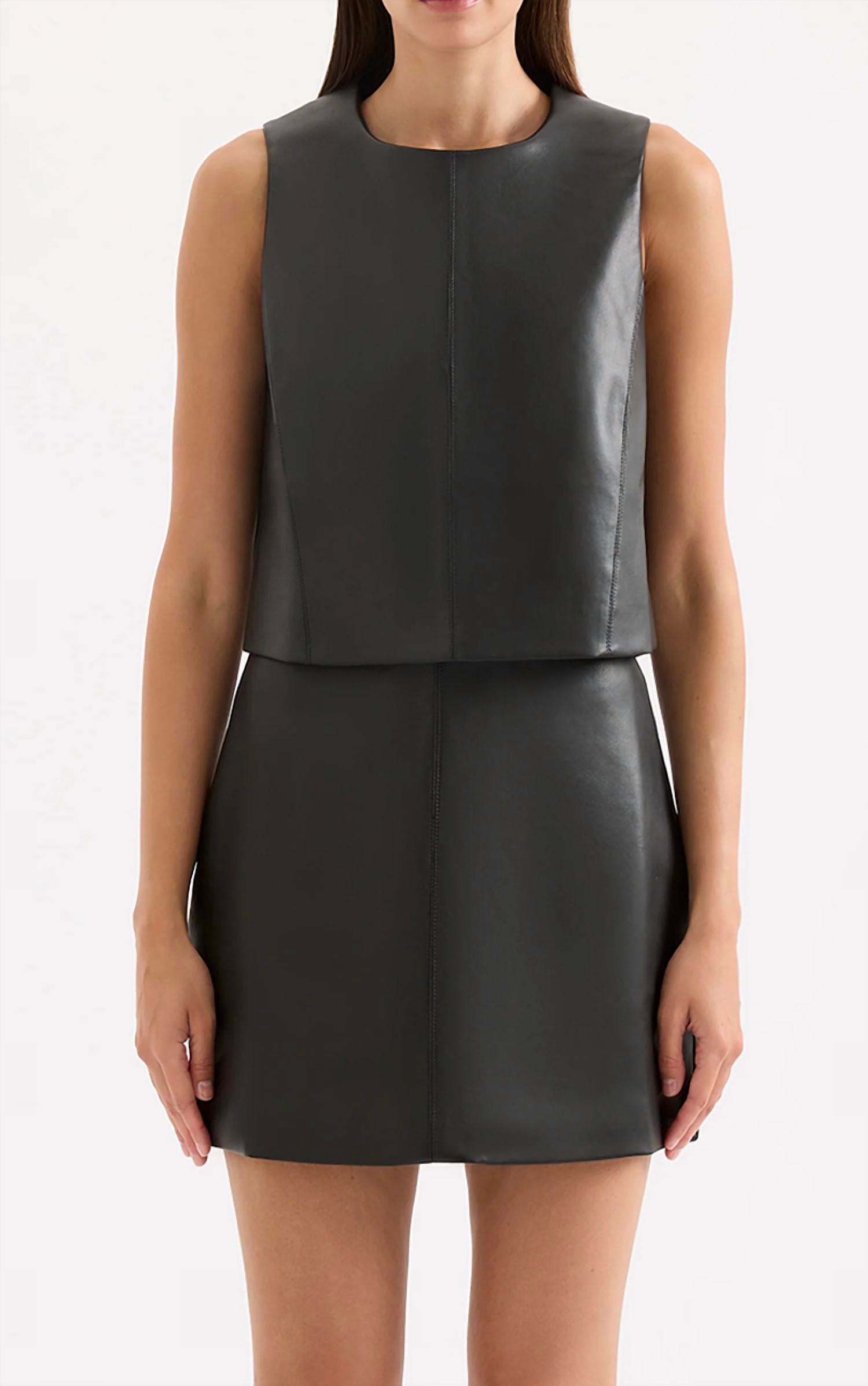 Nude Lucy - Beaumont Vegan Leather Top