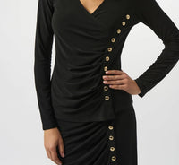 Joseph Ribkoff - Silky Knit Fitted Wrap Top