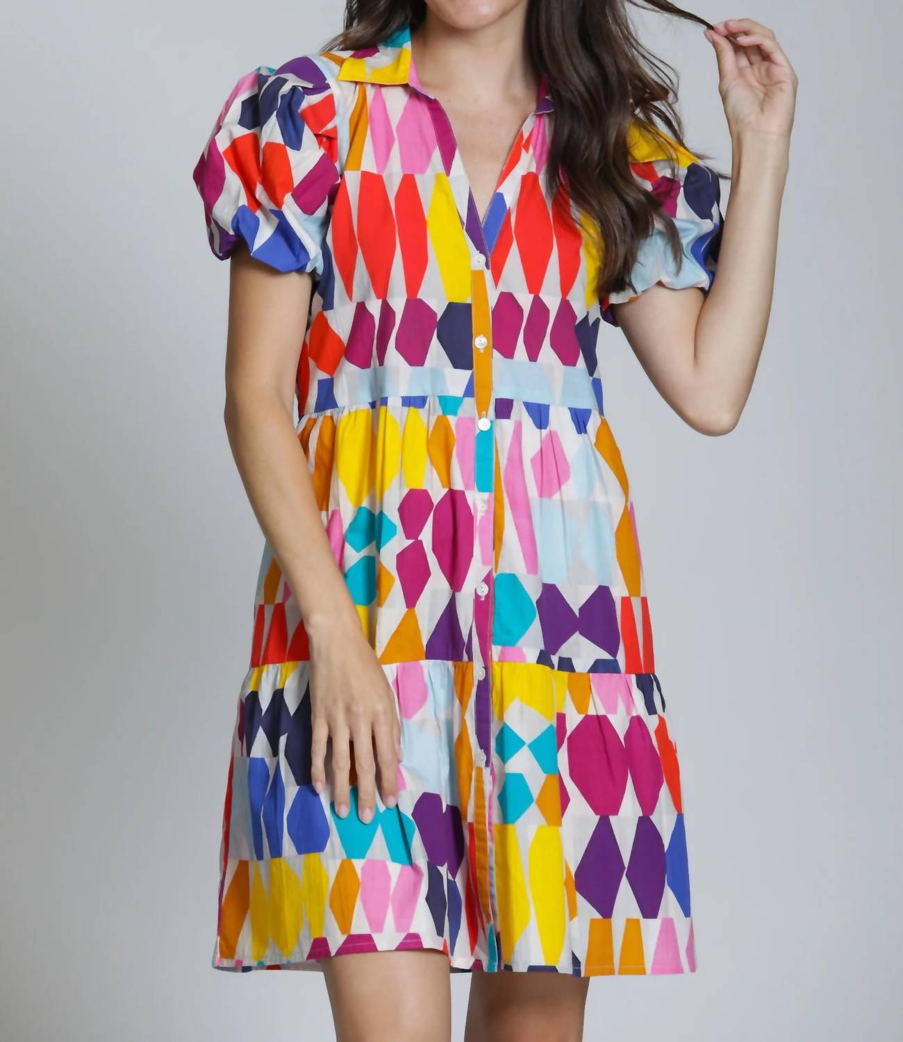 Entro - Women's Flounce Shirt Dress