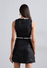 Alice + Olivia - Ellis Embellished Bow Mini Dress