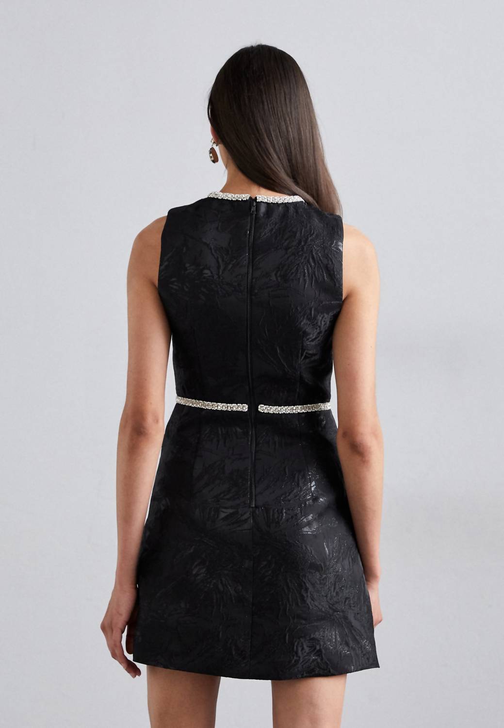 Alice + Olivia - Ellis Embellished Bow Mini Dress