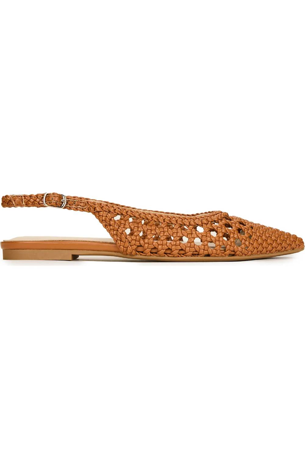 Yosi Samra - Women's Vera Slingback Pointed Cap Toe Flat