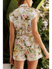 Endless Blu. - Floral Cotton Romper