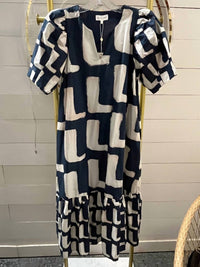 Entro - Women's' Abstract Midi dress