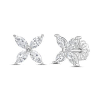 Diana M Jewels - Women's Marquise Lab-grown Diamond Stud Earrings (5.00 Tcw) - Statement