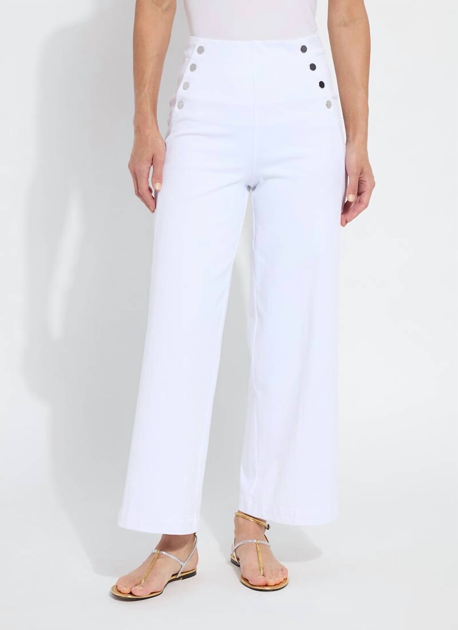 Lysse - Mallory Sailor Hi Waist Wide Leg Denim Pant