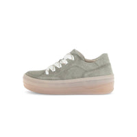 GABOR Women's Faiza Platform Sneaker in salvia green - women's sneaker - alternate view