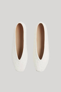 Le Monde Béryl - Women's Regency Ostrich Leather Ballet Flats