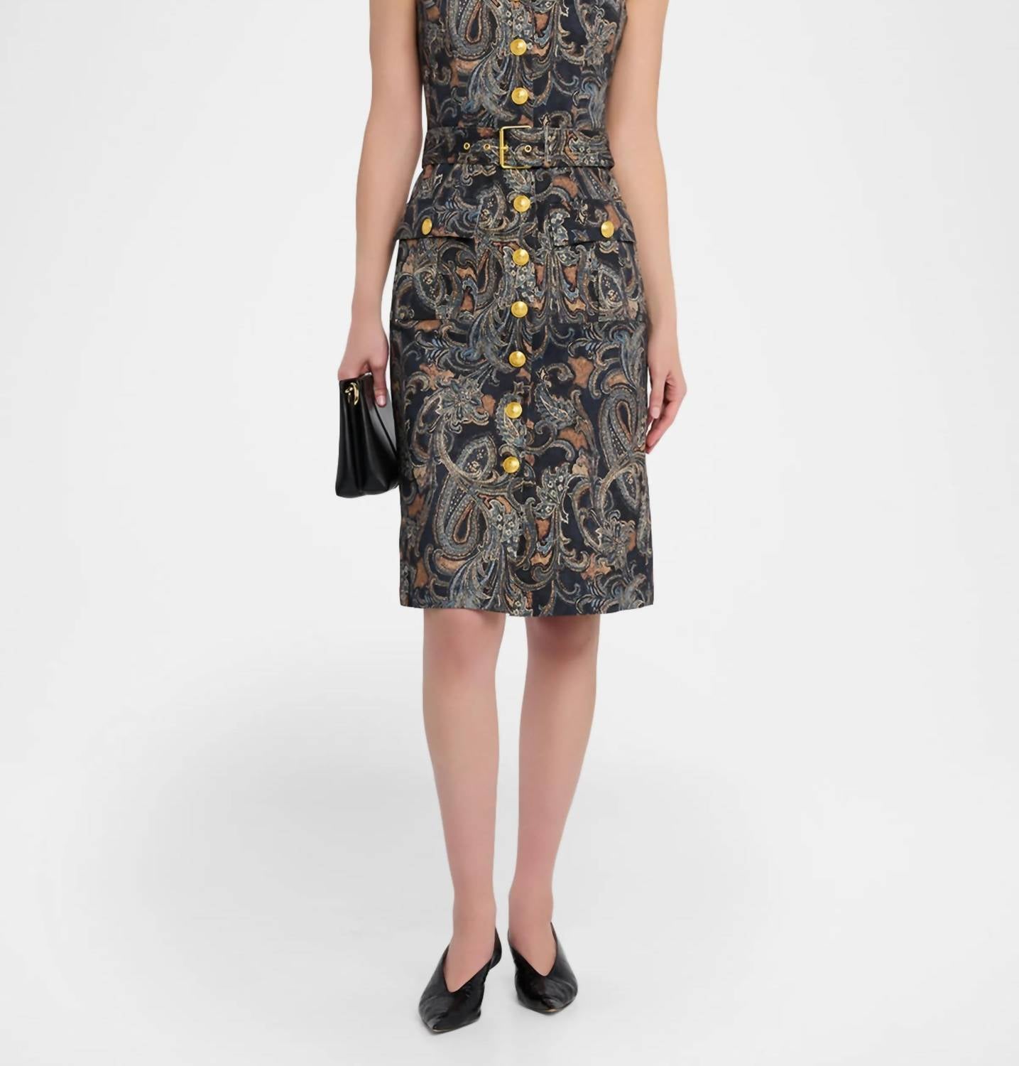 L'Agence - Idy Button Front Dress