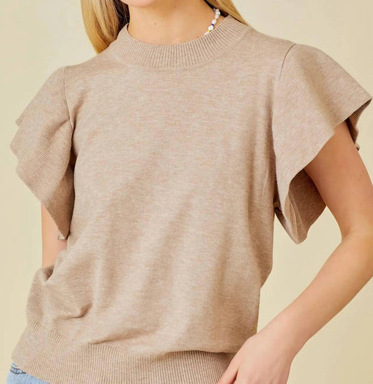 Mainstrip - Ruffle Sleeve Sweater