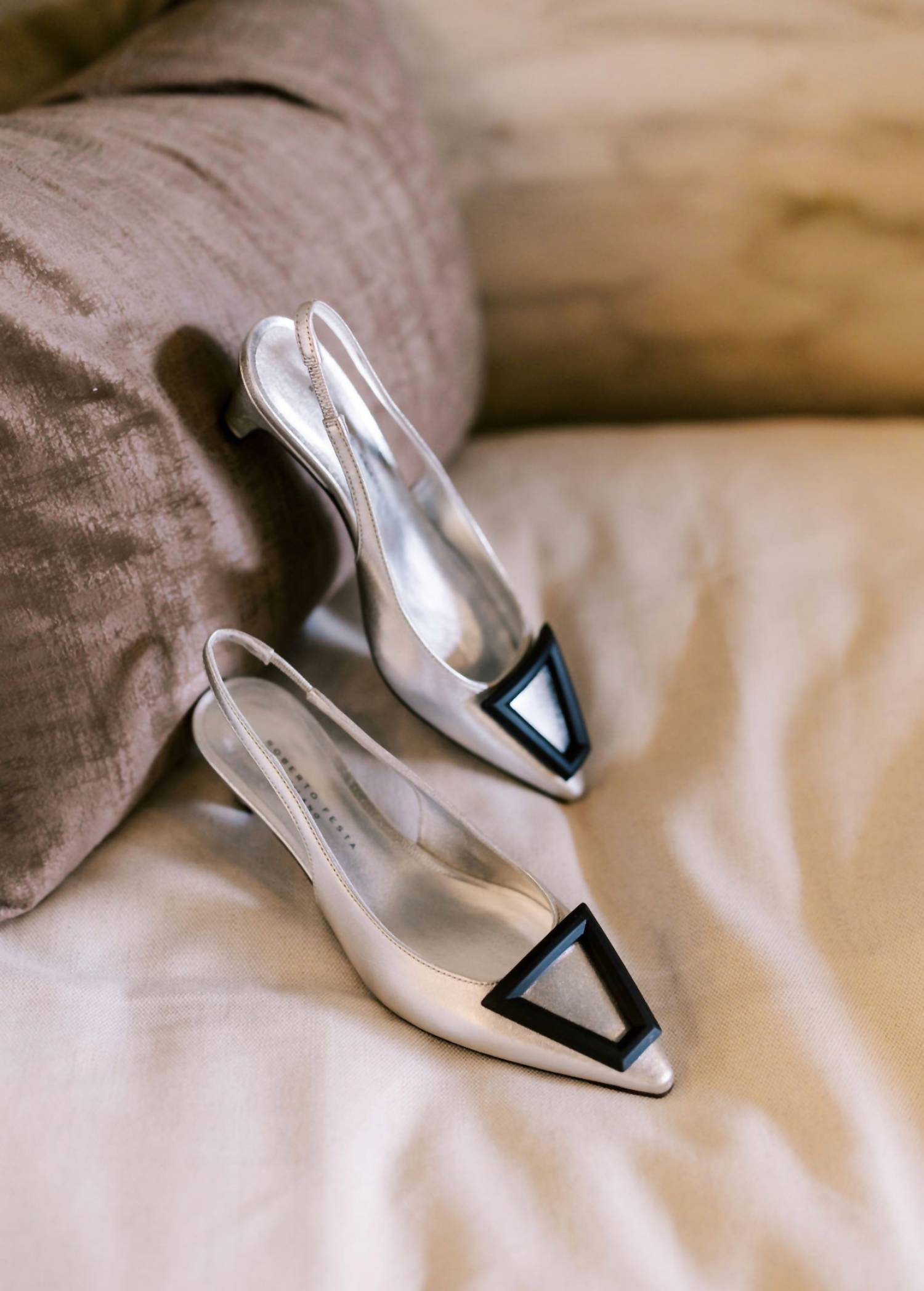 Roberto Festa - Women's Dorien Metallic Slingback Heel