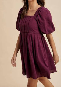 In-Loom - Cotton Box Pleat Mini Dress