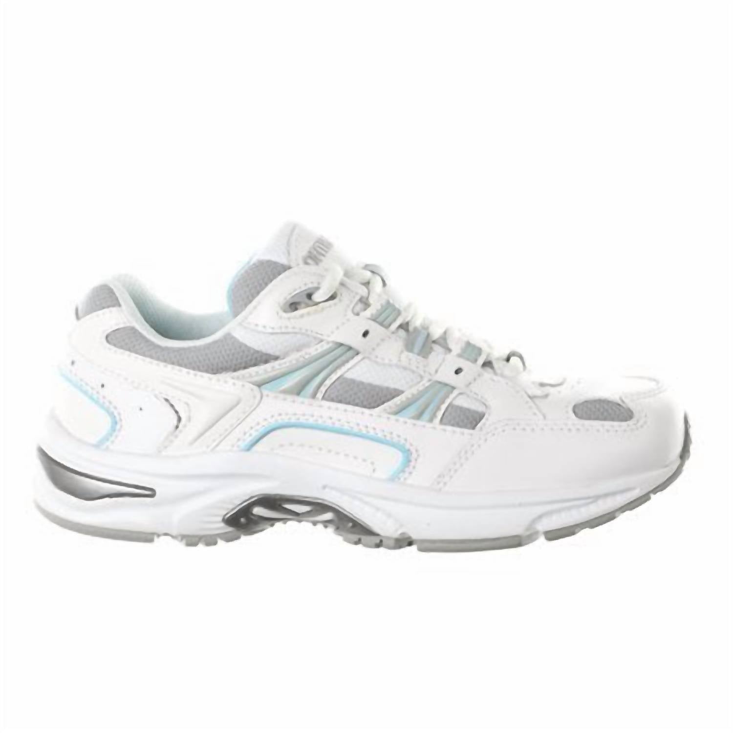 VIONIC Women's Walker Leather Sneakers in white blue - women's sneaker - view 4