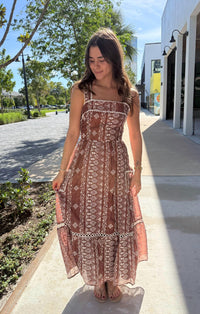 Mint Exclusives - Lynette Bohemian Embroidered Maxi Dress