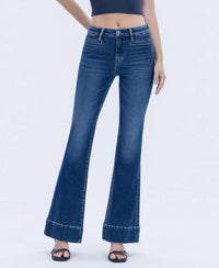 FLYING MONKEY Wells Flare Denim Jeans in luminous promise - women's jeans