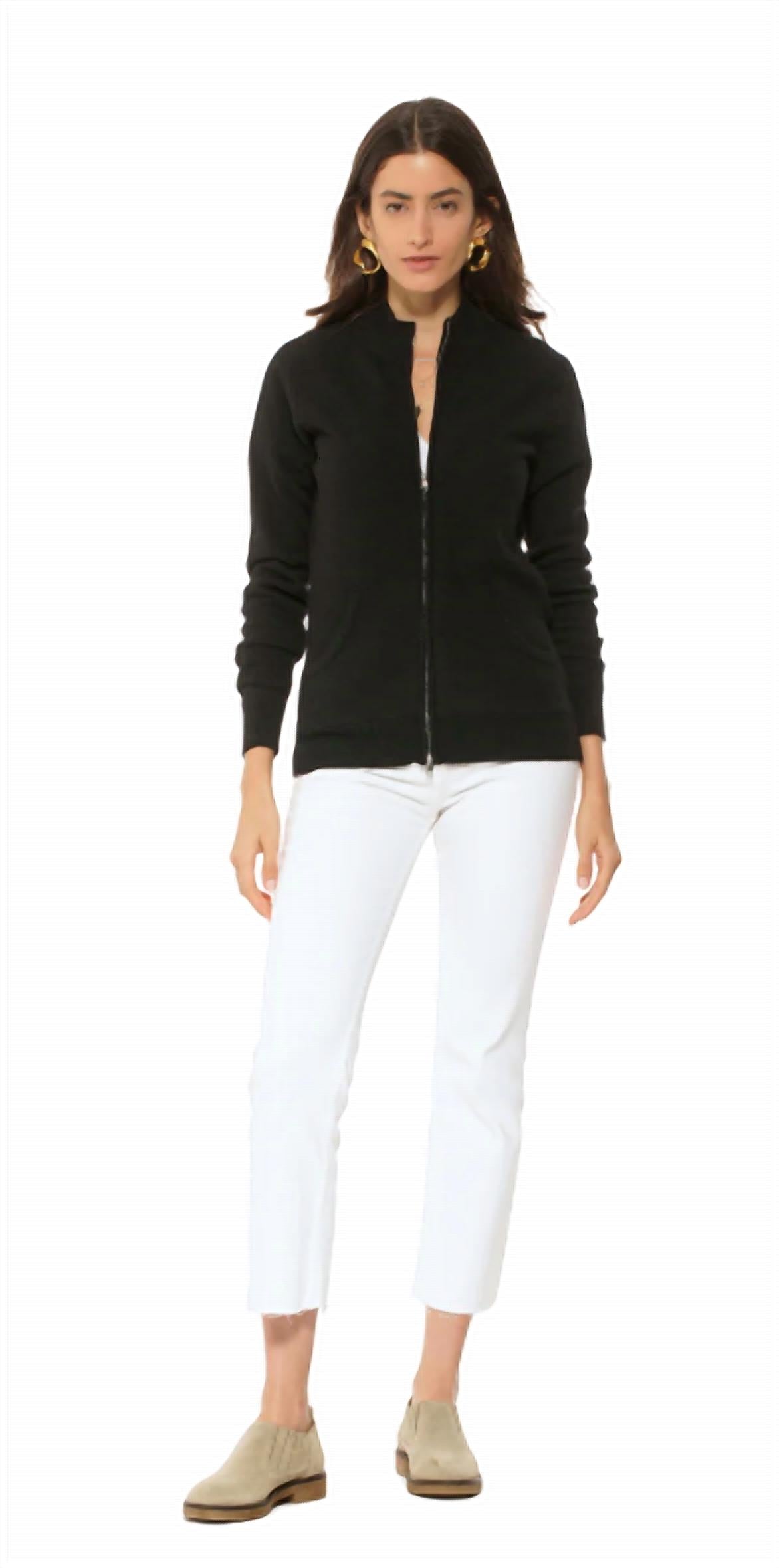 Monticelli Cashmere - Women's Pure Cashmere Zip Cardigan