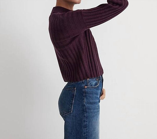 Madewell - Wool Blend Mock Neck Crop Sweater
