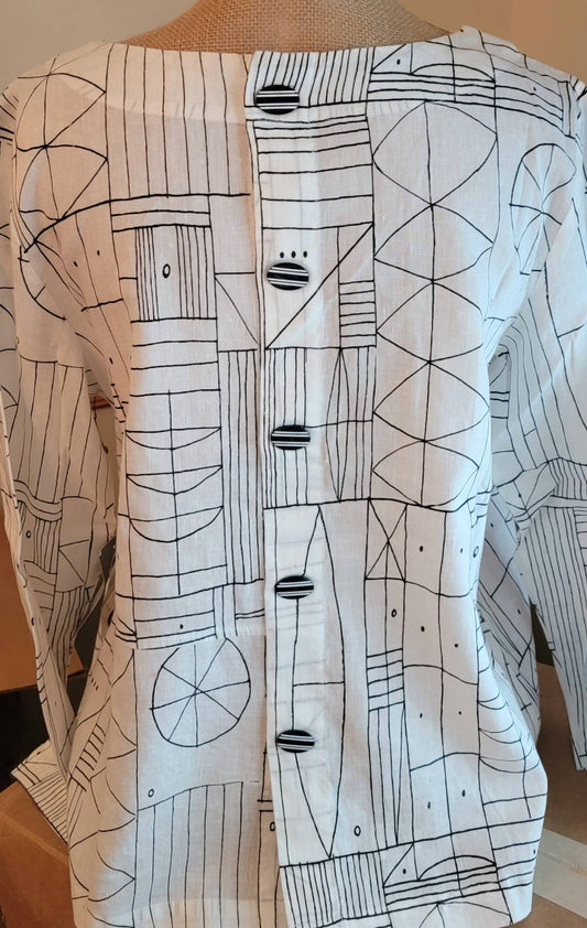 Habitat - Artistic Button Back Pullover