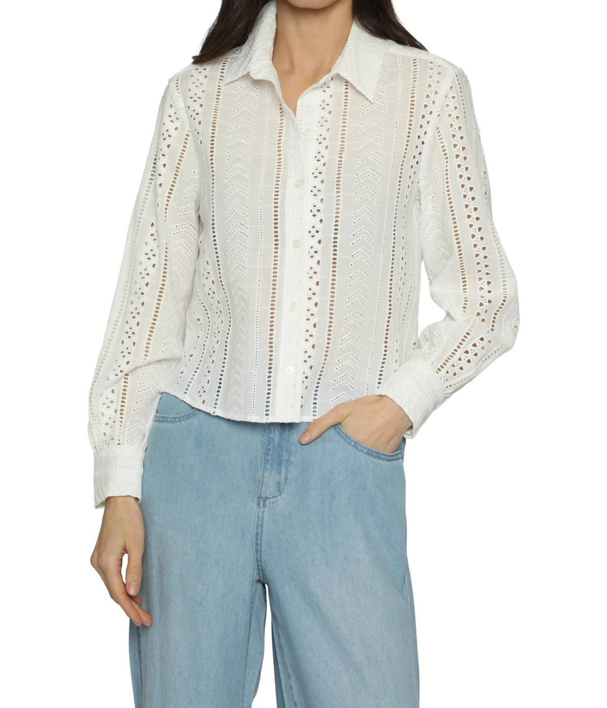 Drew - Alexa Embroidered Top