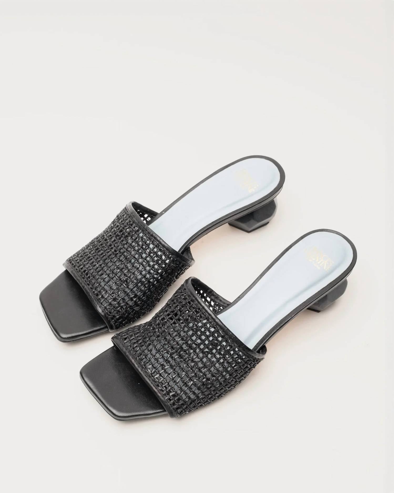 Frances Valentine - Women's Raffia Mesh Slide Heel Sandal
